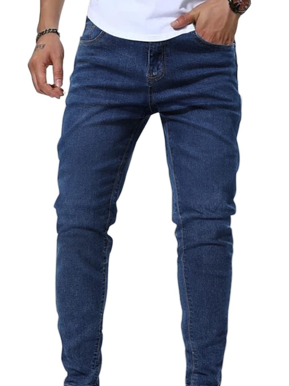 Rise Skinny NWOT Cowboy Blue Denim Skinny Jeans, Sz 32